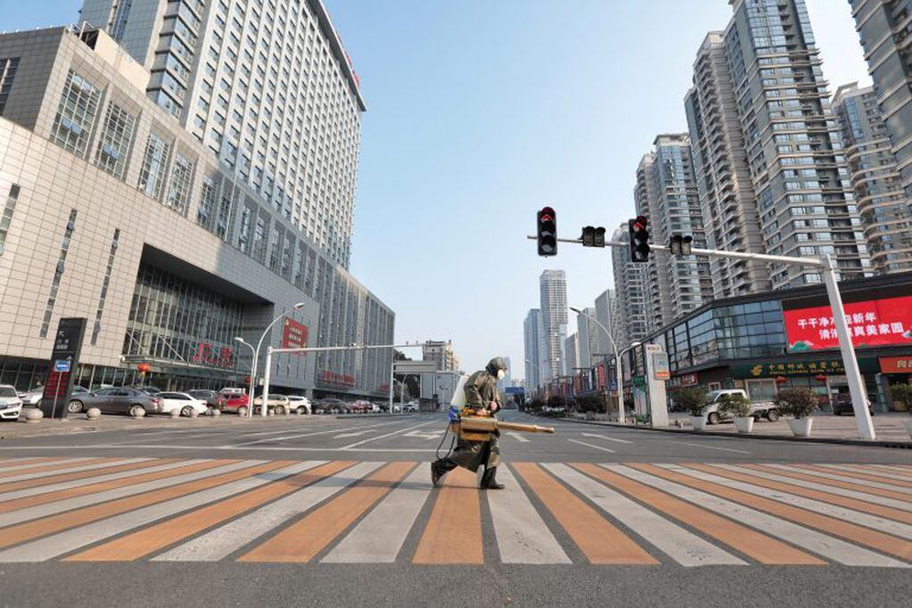 Calles desiertas en Yichang, Hubei (Foto: China Daily via REUTERS)