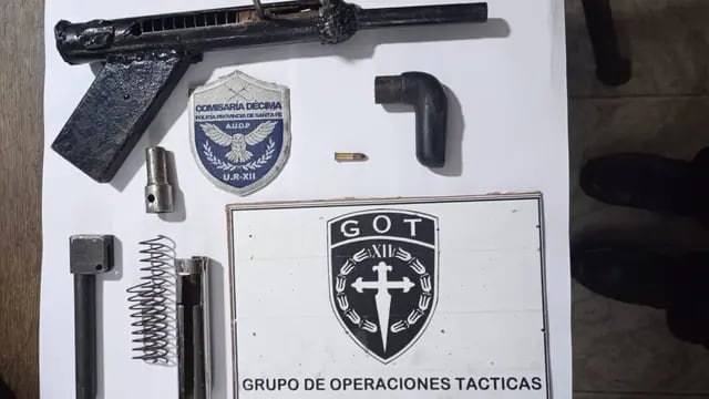El material secuestrado por la policía en Tostado
