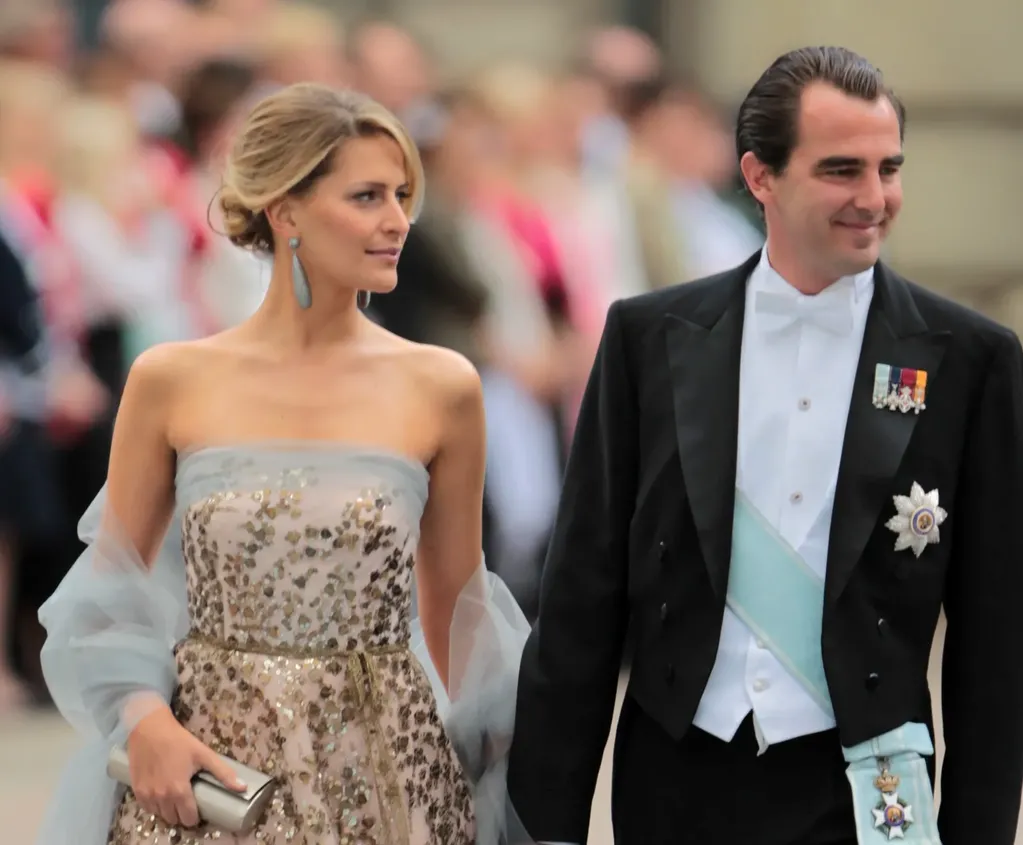 Tatiana Blatnik junto a su esposo, el príncipe Nicolás de Grecia.