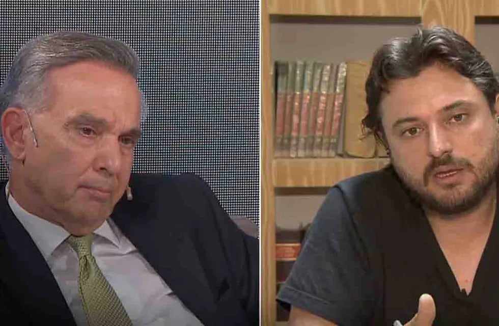 Miguel Ángel Pichetto y Juan Grabois se cruzaron en vivo. (Captura)