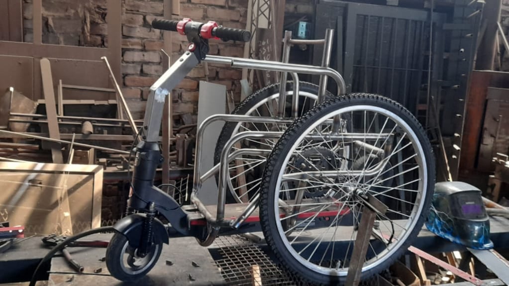 El proceso de fabricación de la bici inclusiva en Mendoza