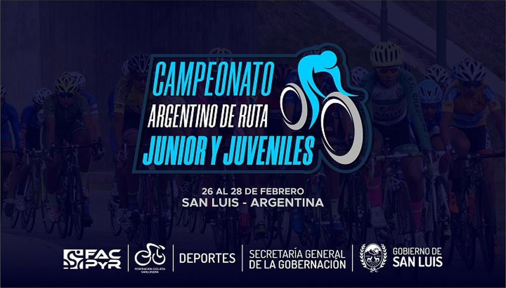 Serán 30 los ciclistas que representarán San Luis en el Certamen.
