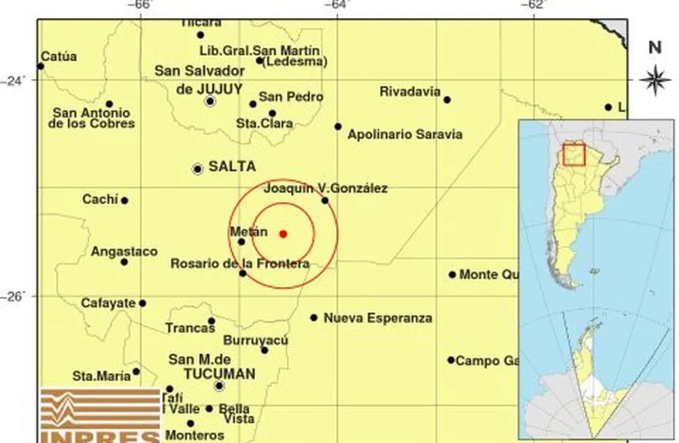 Temblor en Salta