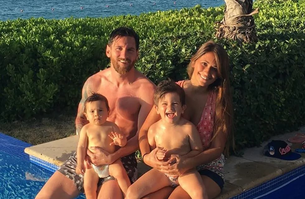 Messi y su familia (Foto: Instagram)