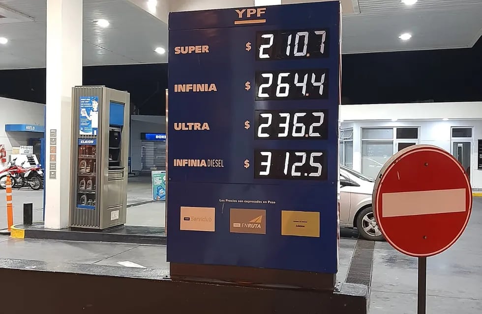 Los nuevos valores de los combustibles YPF en Rafaela