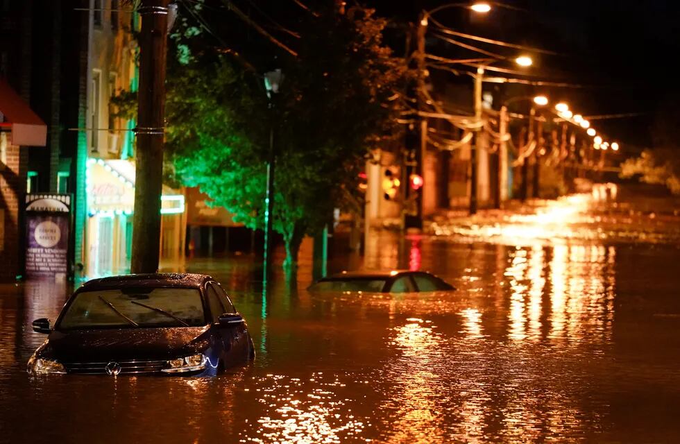 Los estragos del Huracán Ida en Estados Unidos. (AP/Matt Rourke).