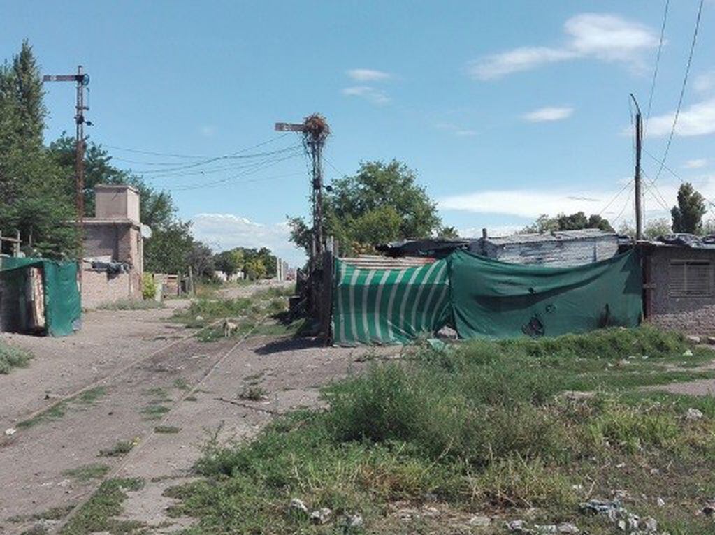 Sector ubicado en Panquehua, Las Heras por donde pasará el tranvía.