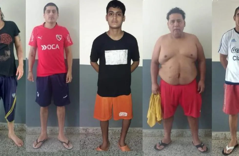 Los 5 presos fugados de Salta. (Web)