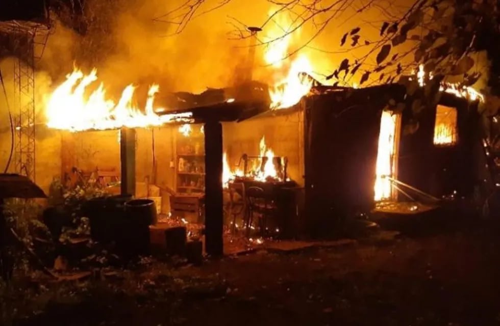 San Martin: un fallecido tras el incendio de su vivienda