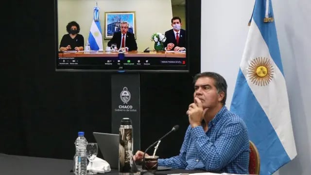 Videoconferencia Capitanich-Fernández