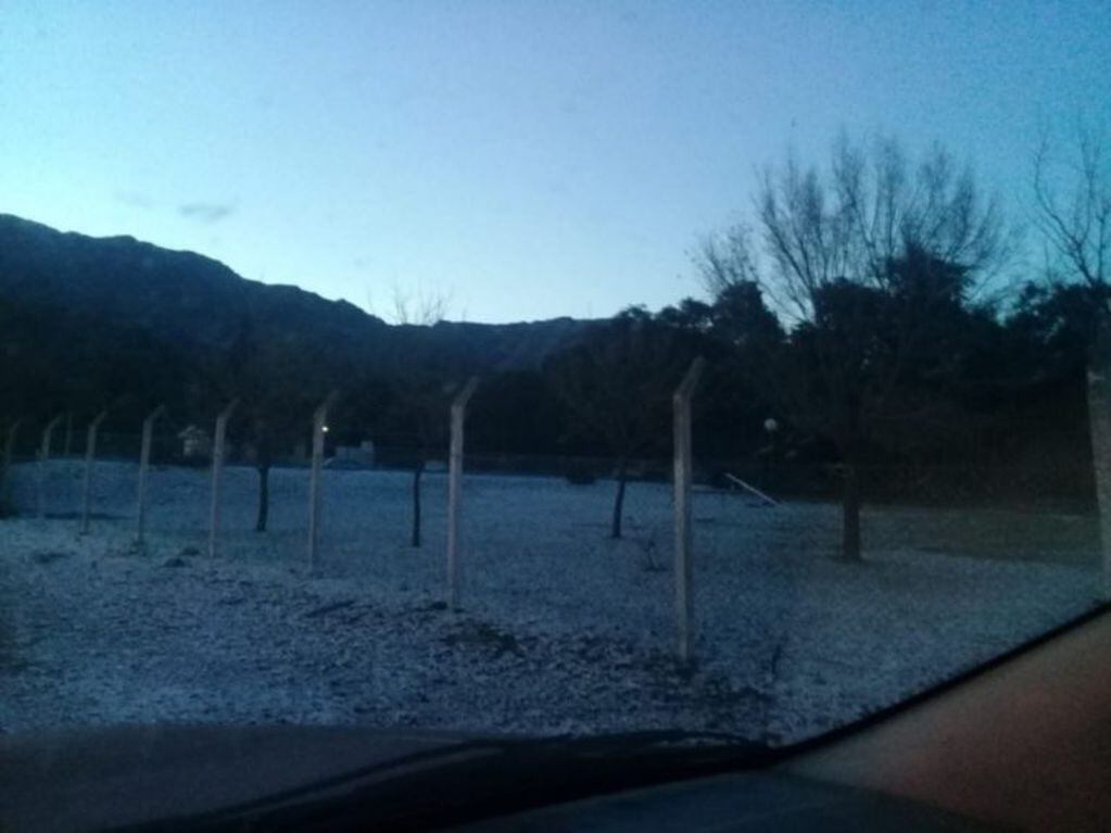 Nevó en la Sierra de los Comechingones en San Luis.