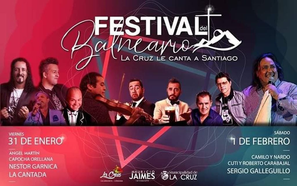 Una nutrida grilla de artistas actuarán en el escenario Jorge Cafrune de la localidad de La Cruz