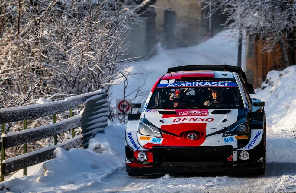 Sebastien Ogier, ganador con Toyota en el Rally de Montecarlo 2021.