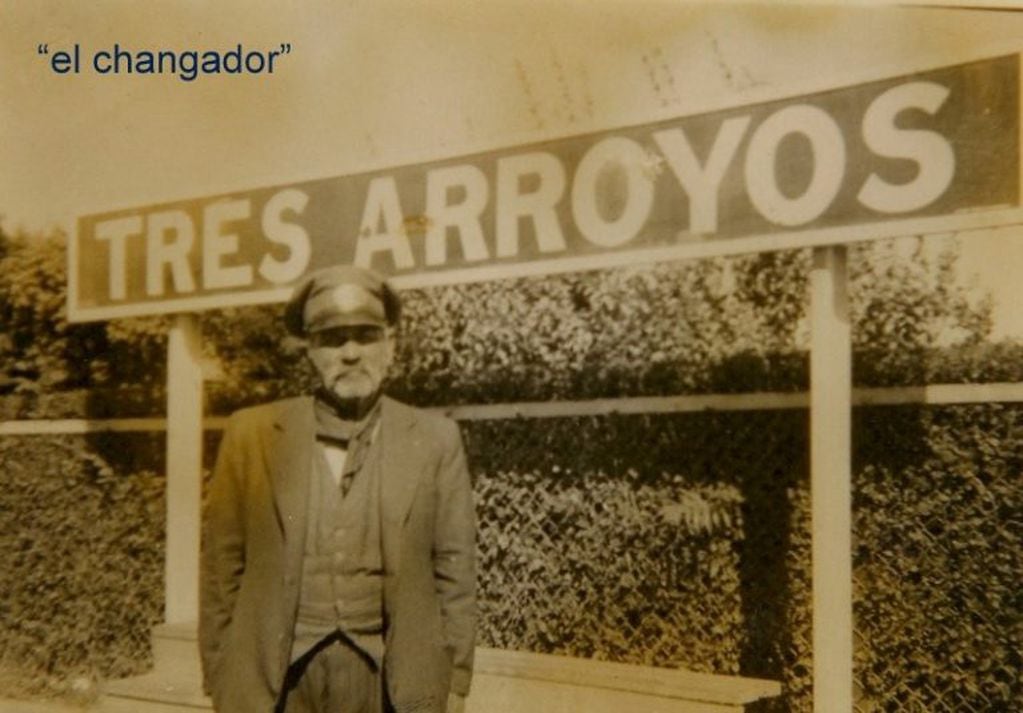 Estación de tren Tres Arroyos - changador (foto: Archivo personal Andrés Errea)
