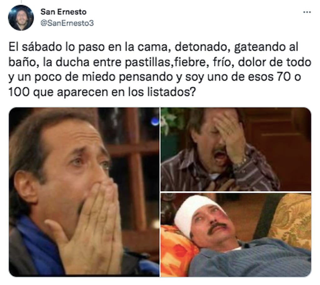 El relato de un contagio de COVID-19, con memes de Pepe Argento.