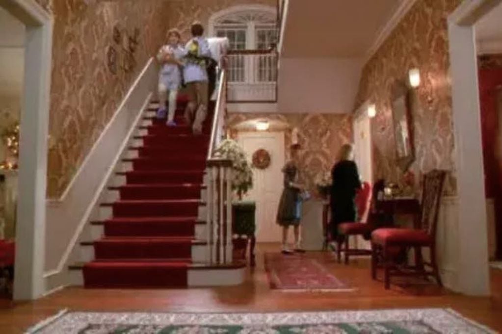 Así se veían las escaleras en la película.