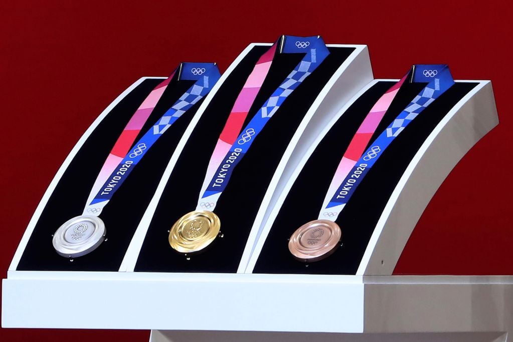 Así serán las medallas que se entregarán en los Juegos Olímpicos de Tokio 2020.