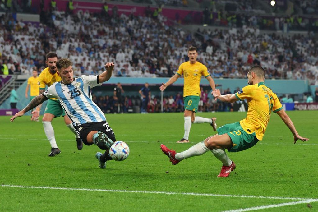 Lisandro Martínez tuvo un gran cruce para el triunfo de la Selección Argentina.