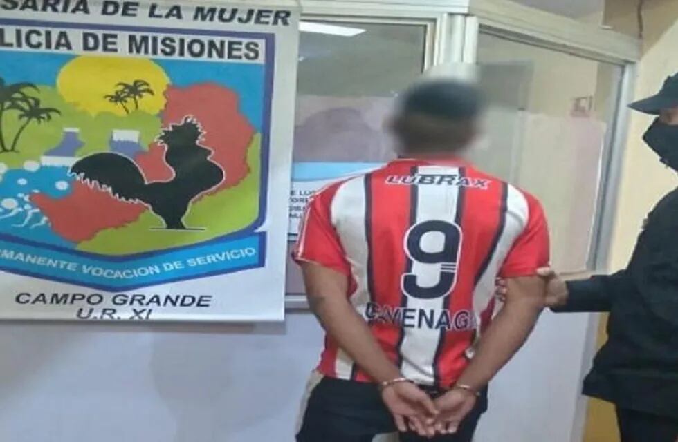 Terminó detenido por violencia de género en Campo Grande.
