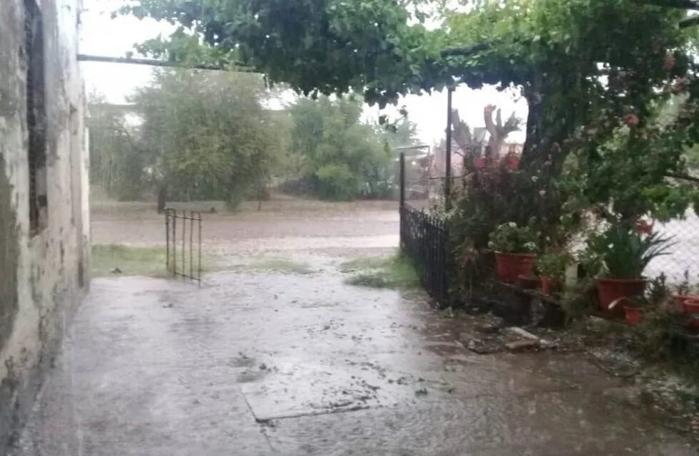 Diluvio en Monte Comán