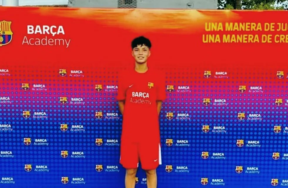 Nazareno Fernández, merlino de 14 años, jugará en el Barcelona.