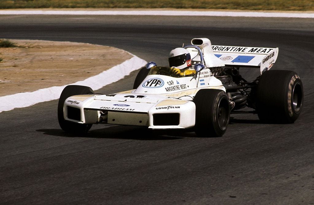 Brabham BT34, el primer auto con el que brilló Reutemann en 1972.