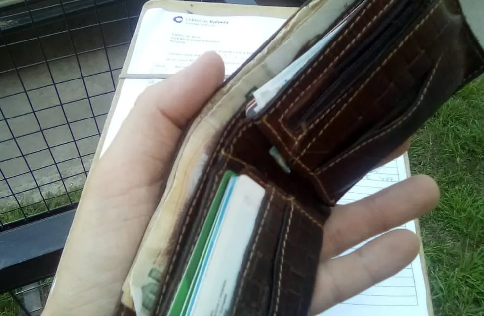 Encontraron una billetera y la devolvieron
