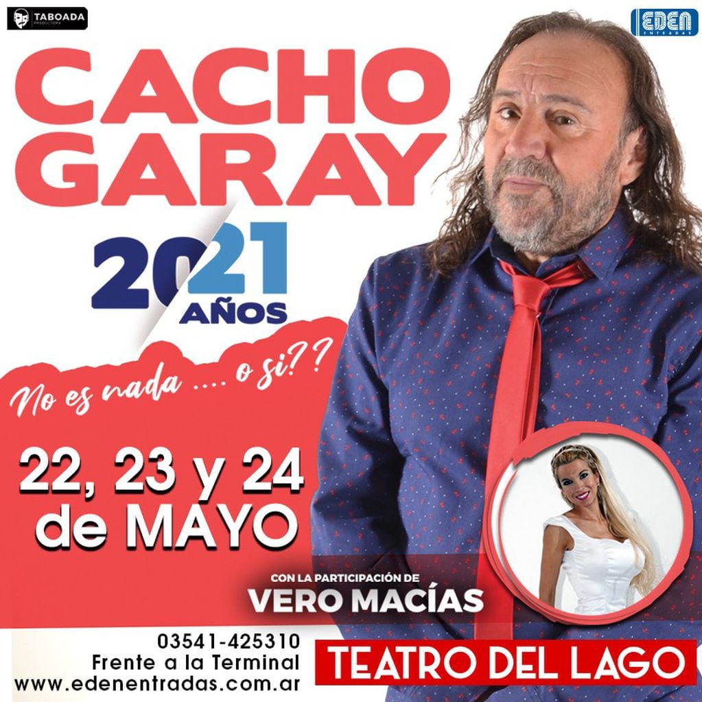 Cacho Garay en Teatro del Lago, Carlos Paz.