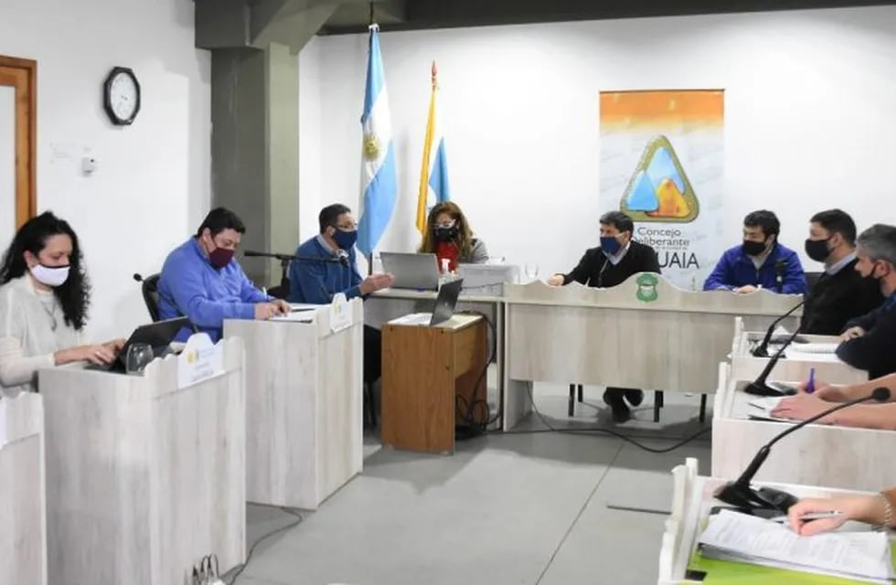 David Ferreyra y Gustavo Rodríguez, se reunieron en la Comisión de Seguimiento de la Coparticipación del Concejo Deliberante.