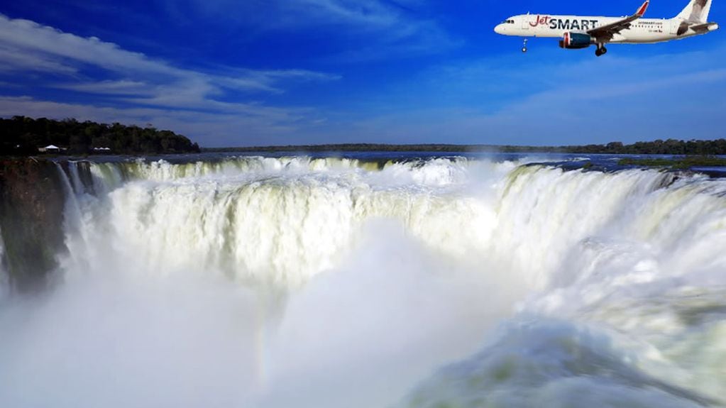 JetSMART regresa con vuelos que unirán Buenos Aires-Puerto Iguazú.