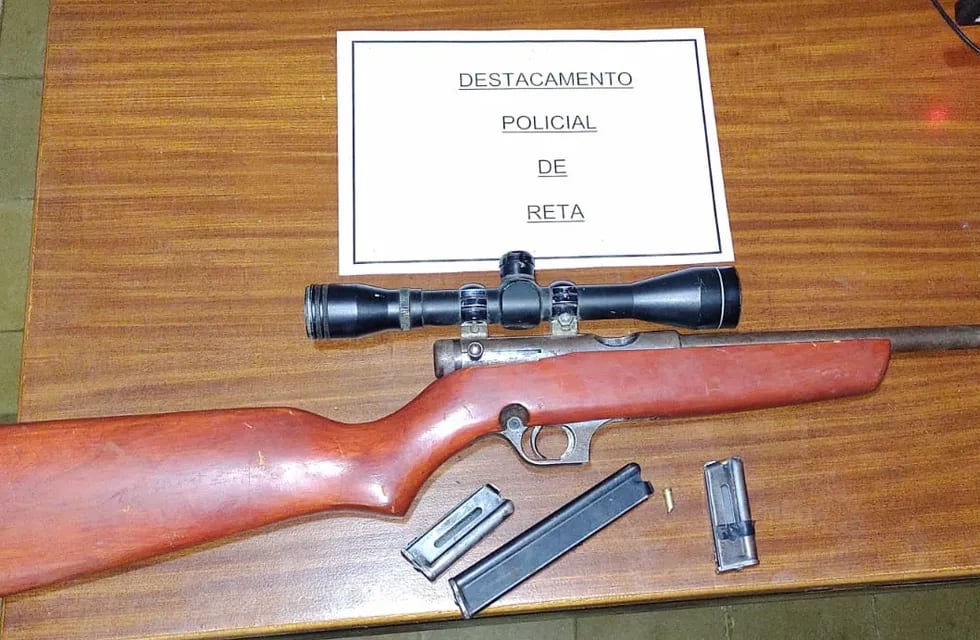 Aprehendido en Reta por portación ilegal de arma de fuego