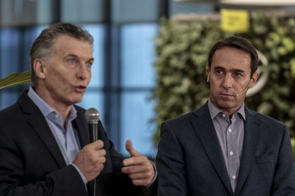 Mauricio Macri, en la inauguración de las nuevas oficinas de Mercado Libre en el barrio porteño de Saavedra. (Foto:Sarah Pabst/Bloomberg)