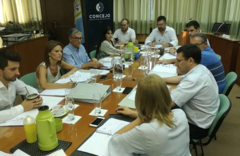 Primera reunión de comisión de la nueva conformación del Concejo Municipal de Rafaela (Prensa Concejo Municipal)