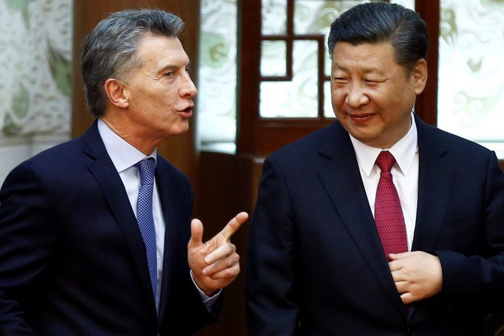 Mauricio Macri y Xi Jinping (AP).