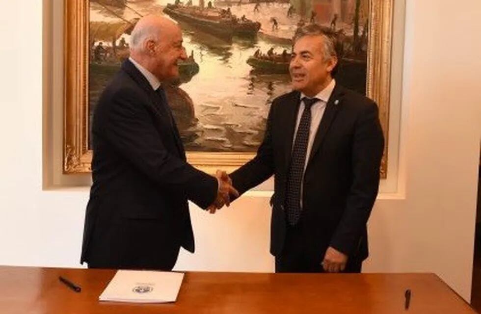 El Gobernador Alfredo Cornejo, se reunió con el titular del Consejo Federal de Inversiones, Juan José Ciacera