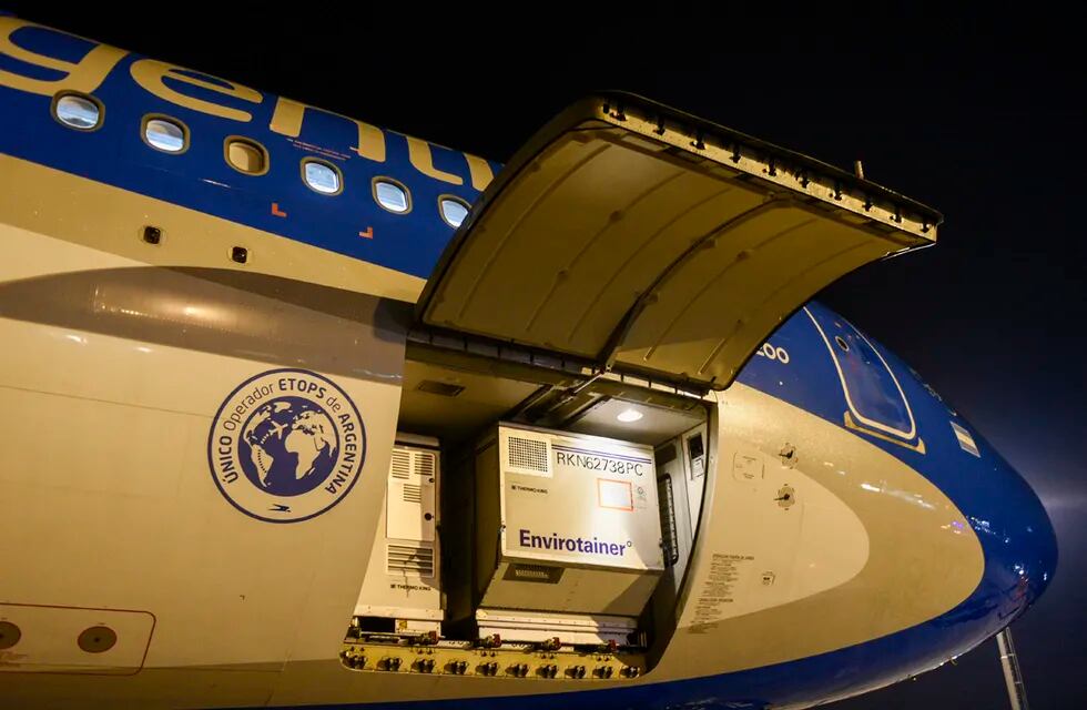  Buenos Aires: El primero de los dos nuevos vuelos de Aerolíneas Argentinas que transportan desde China vacunas Sinopharm llegó esta tarde al país. 
presidencia