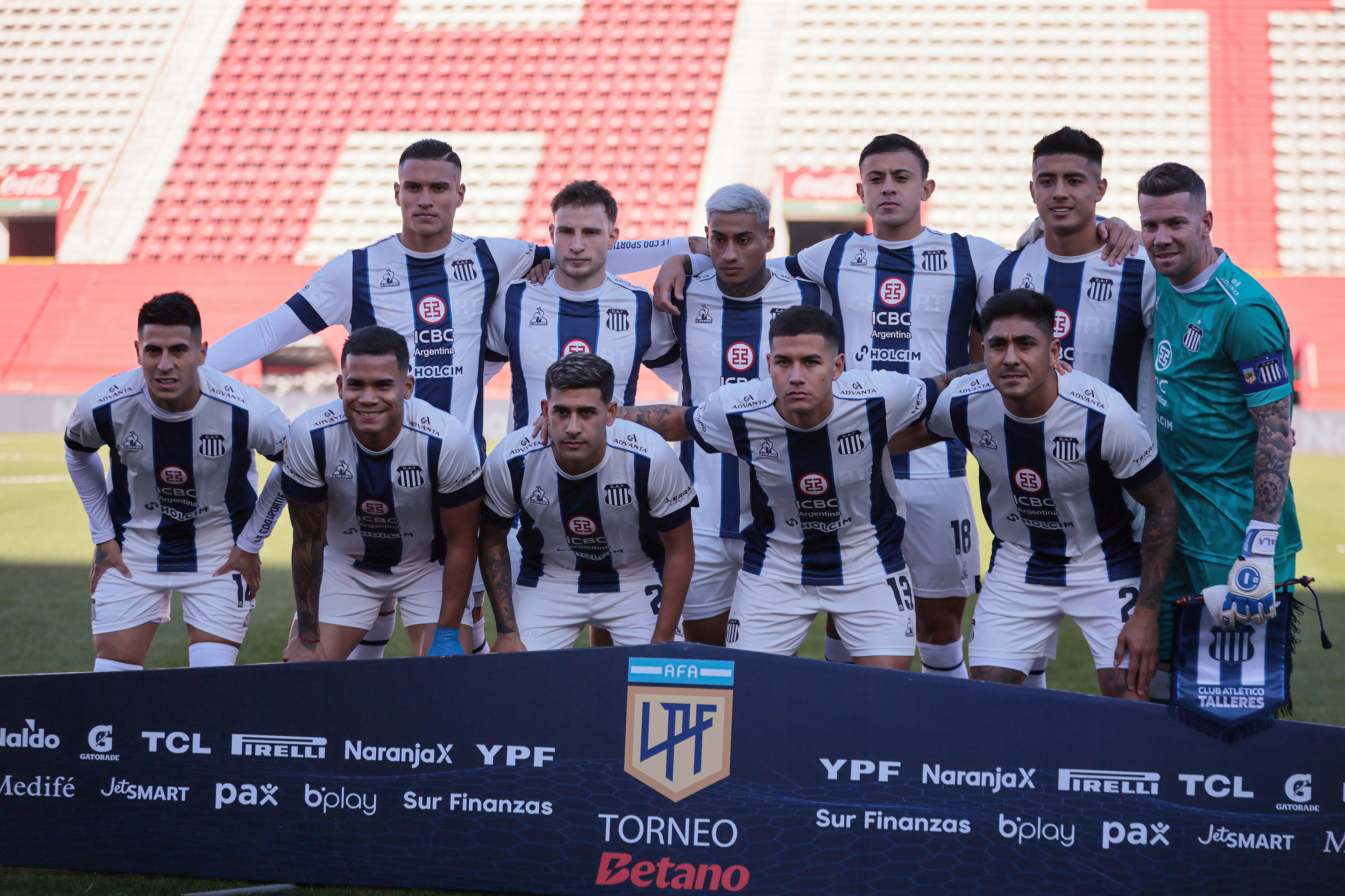 Formación de Talleres. 
Barracas Central vs Talleres de Cordoba. Fecha 10 Torneo Liga Profesional. Futbol de Argentina. Primera División. 9/8/2024
Fotobaires