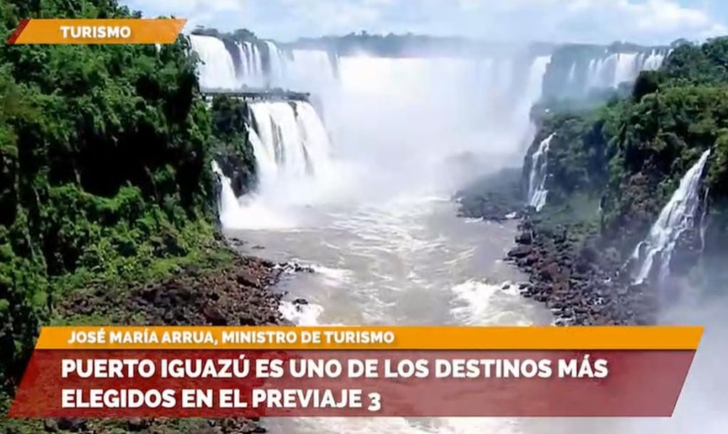 Cataratas del Iguazú entre los destinos turísticos más elegidos.