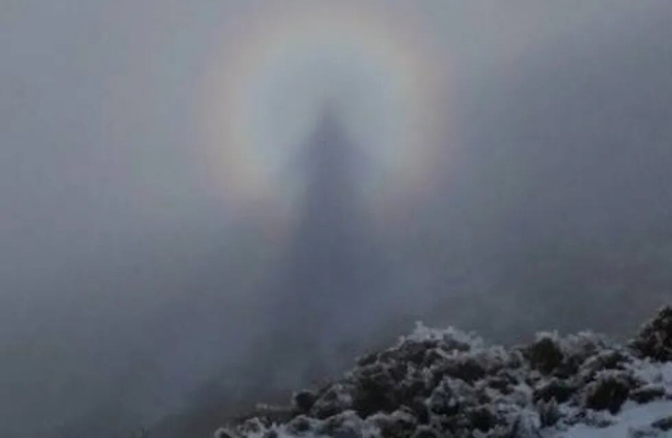 La imagen, que fue tomada en el cerro Áspero. Mendoza.