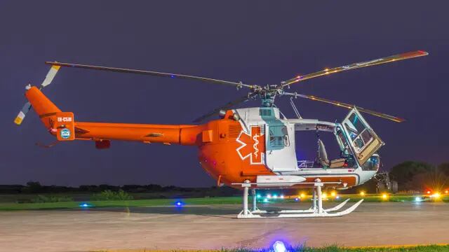Helicóptero de la empresa UVT