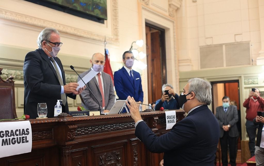 Jura de Pablo Farías como presidente de la Cámara de Diputados de Santa Fe