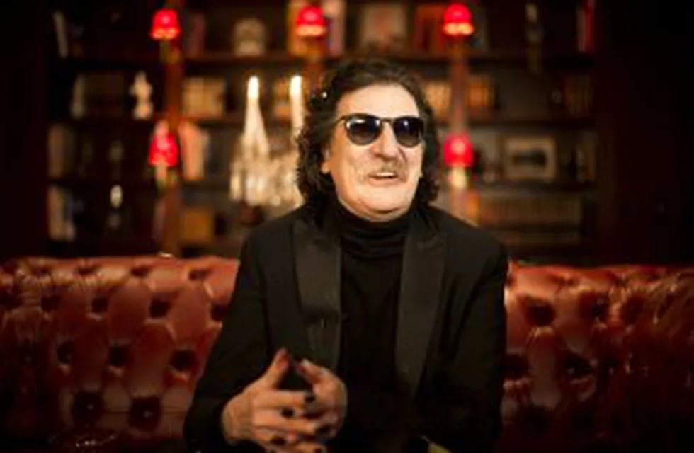 Argentine rock legend Charly Garcia speaks during an interview in Buenos Aires, Argentina, Wednesday, Aug. 14, 2013. Garcia, who is 61 and has a vast career that defined and inspired the rock and pop music world in Latin America, will perform two shows at