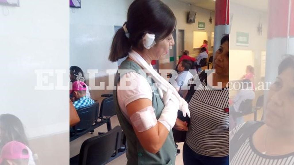 La docente que fue apuñalada por un alumno en una escuela de La Banda (Foto: El Liberal)