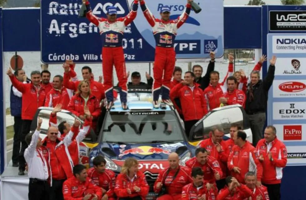 Loeb, victorioso en 2011, en el Rally de Argentina.