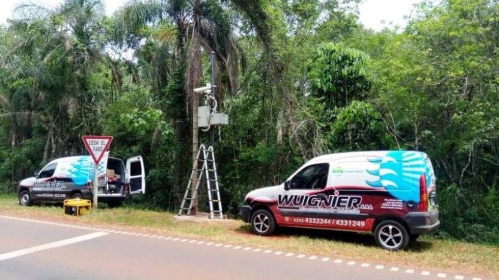 Colocaron radares de velocidad sobre rutas del Parque Nacional Iguazú. (Foto: Misiones Online)
