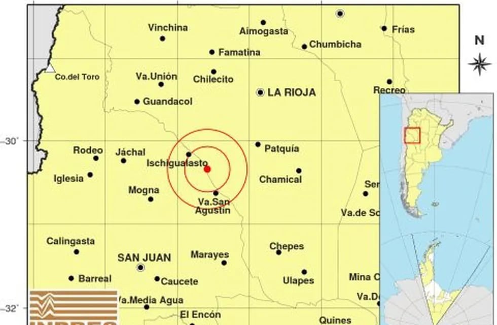 El temblo ocurrió en San Juan y se sintió en Córdoba.