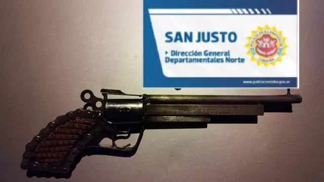Arma replica secuestrada en Arroyito