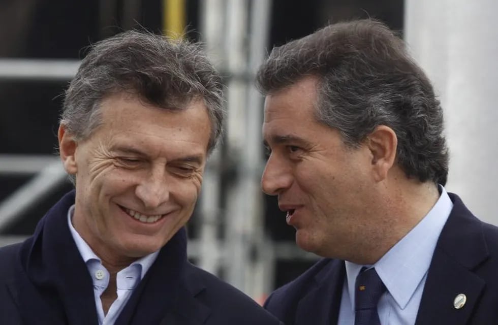 Mauricio Macri junto a Luis Etchevere en la apertura de la 128° Exposaición Rural en 2014.