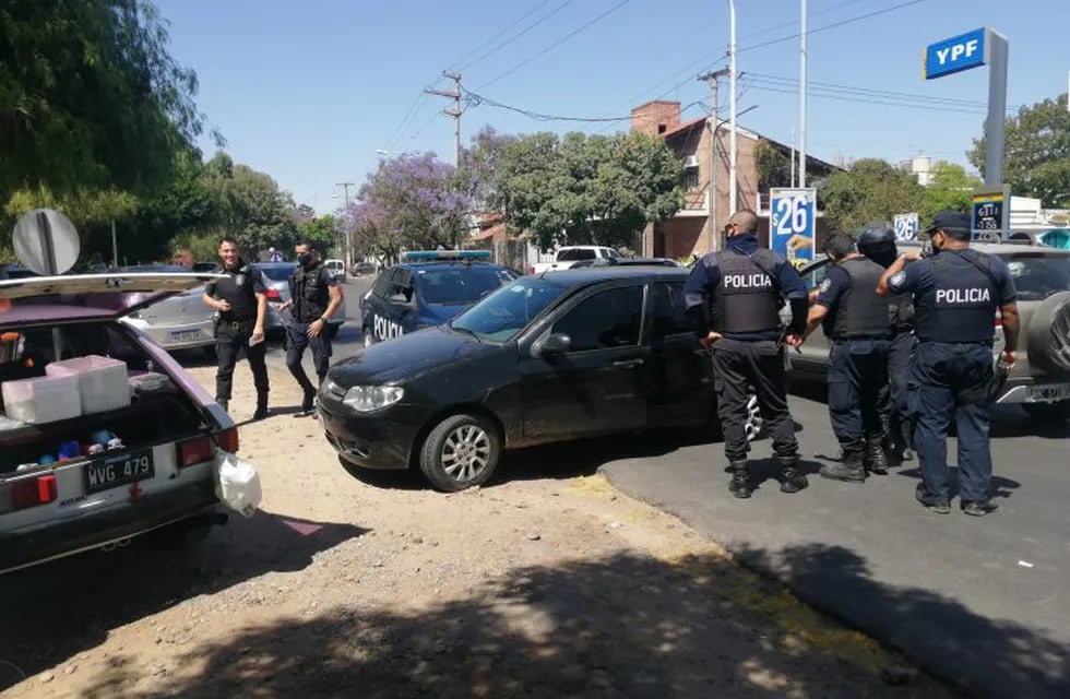 Persecución y tiroteo en Dorrego. Foto: Matías Pascualetti.