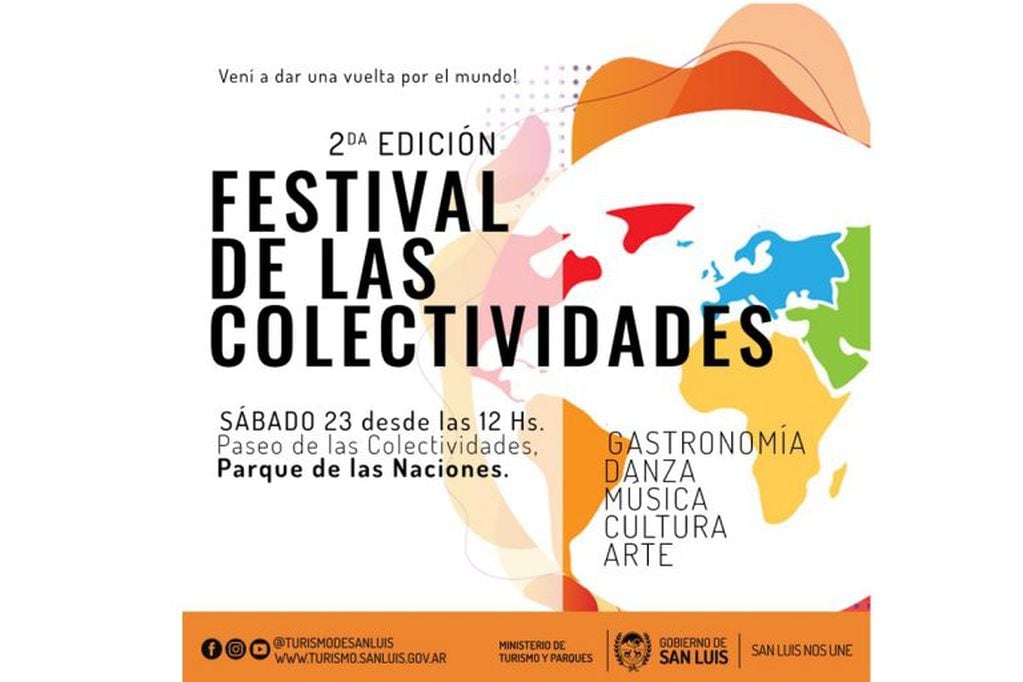 Festival de las colectividades en San Luis.